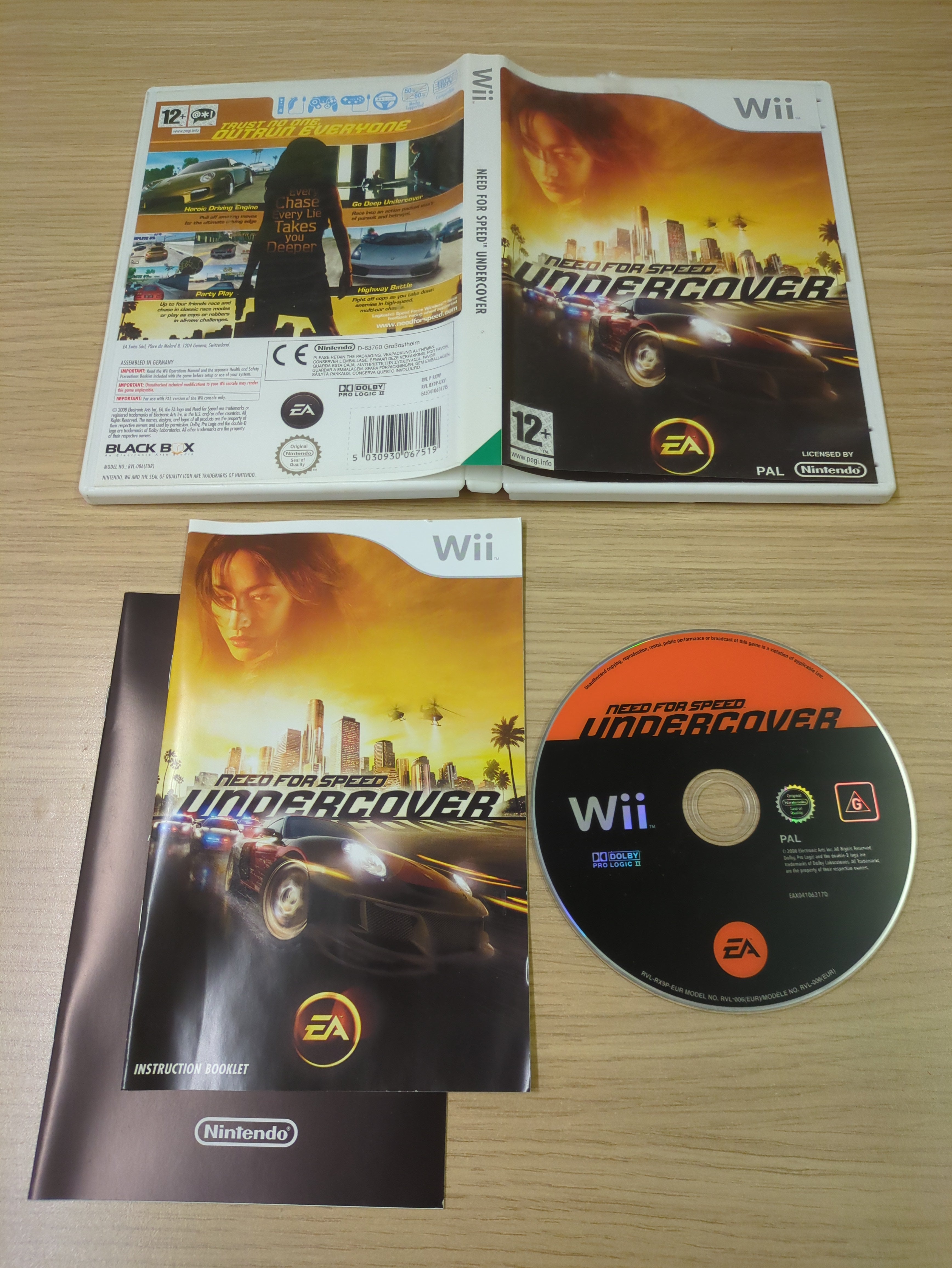 Need For Speed: Undercover Nintendo Wii game Need For Speed: Undercover Nintendo Wii game